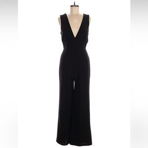 Lulu's Classic Black V-Neck Jumpsuit
